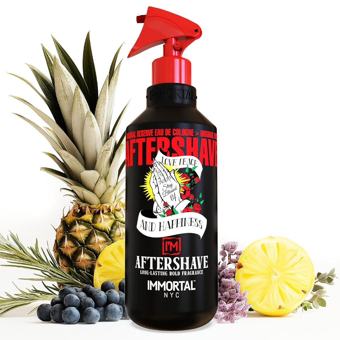 IMMORTAL NYC Stay Blessed 4 Aftershave – Warm Amber Musk, 150 ml