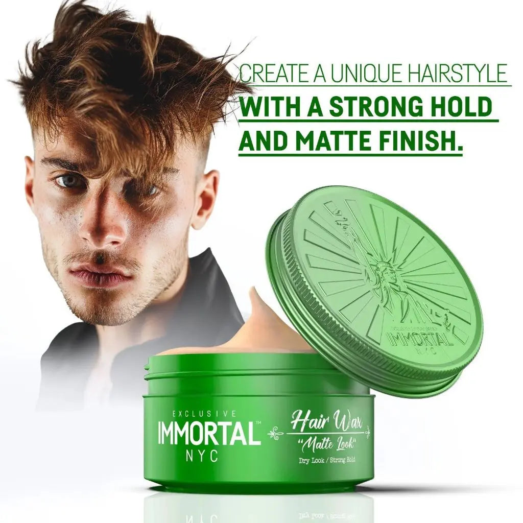 Immortal NYC "Matte Look" Hair Wax - Strong Hold, Matte Finish IMMORTAL NYC