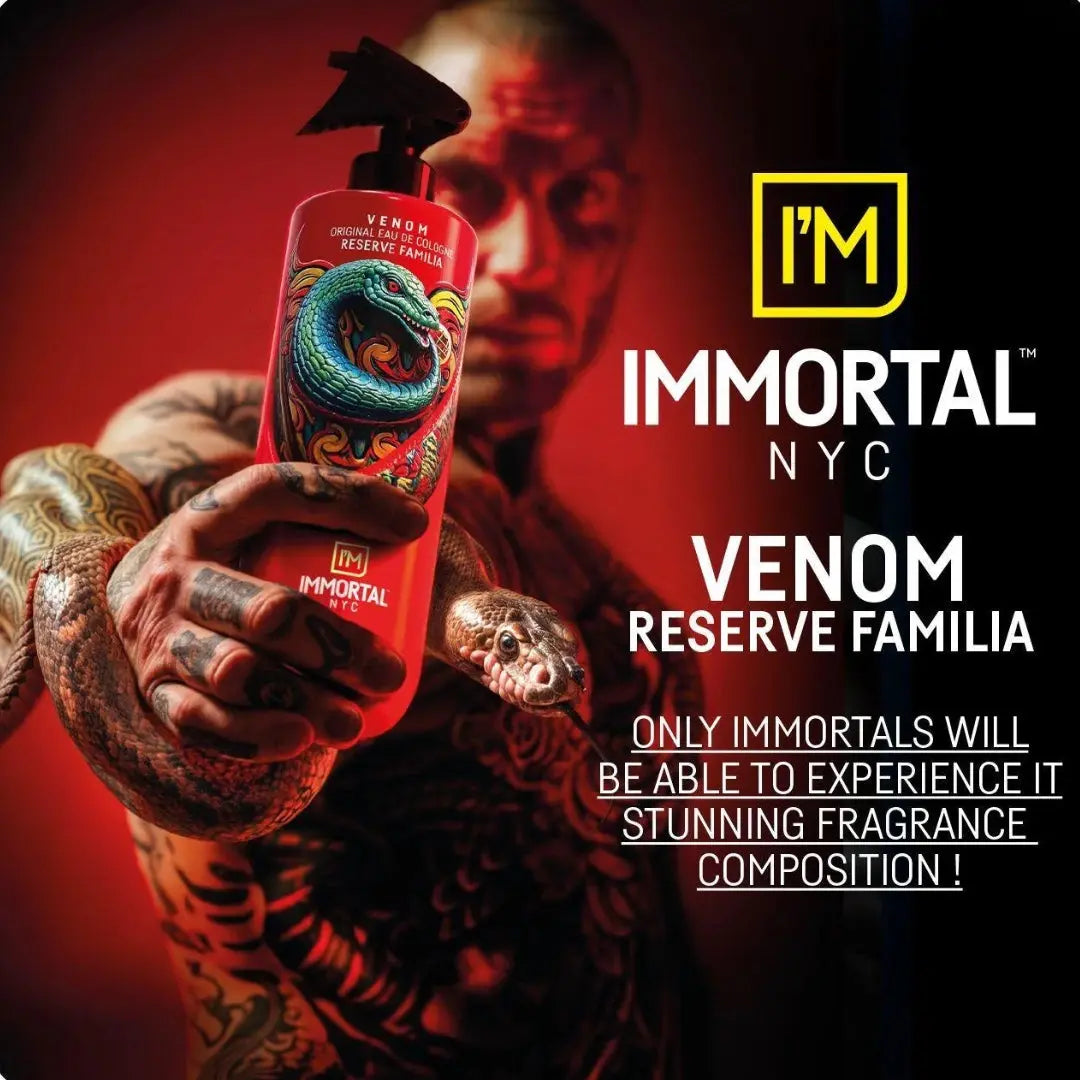 IMMORTAL NYC Reserve Cologne Aftershave - VENOM | Stunning Fragrance - BUYBARBER.COM