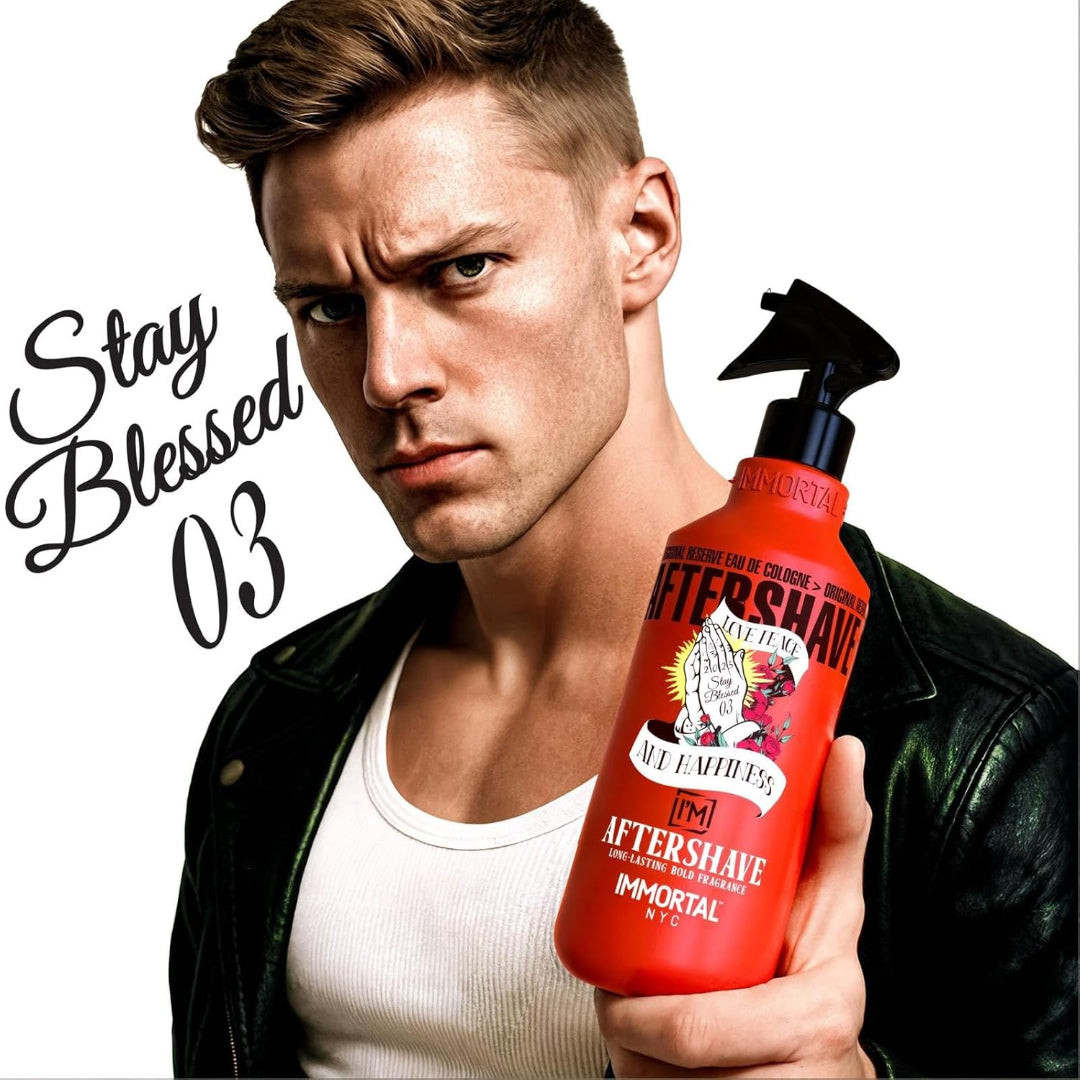 IMMORTAL NYC Stay Blessed 3 Aftershave – Ocean-Citrus Cool, 150 ml