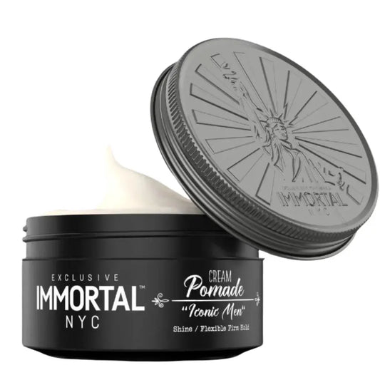 Immortal NYC Cream Pomade - Iconic Man | Long-Lasting Hold & Shine IMMORTAL NYC