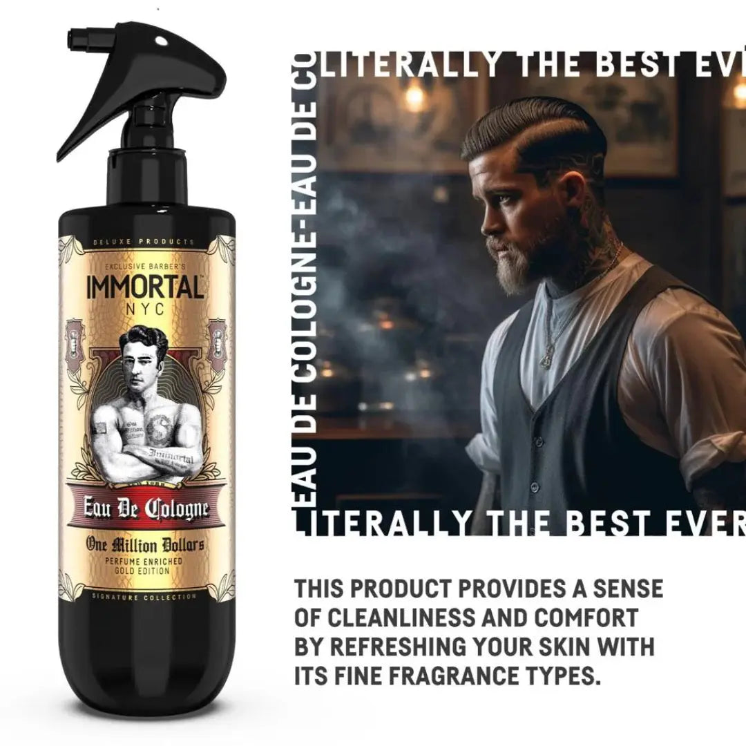 Immortal NYC The One In A Million Dollars Fragranced Spray Cologne | Bold & Luxurious Scent - BUYBARBER.COM