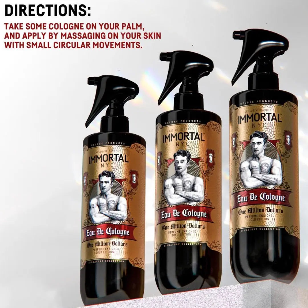Immortal NYC The One In A Million Dollars Fragranced Spray Cologne | Bold & Luxurious Scent - BUYBARBER.COM