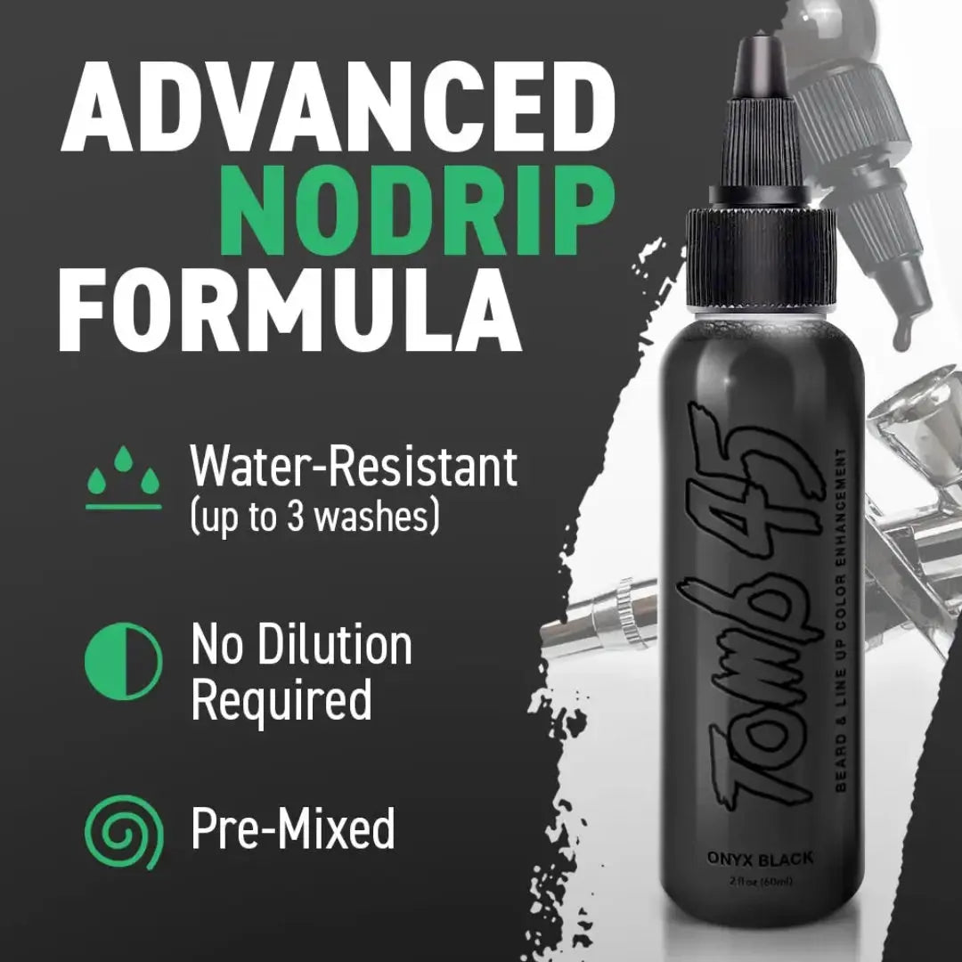 Tomb 45 No Drip Enhancement Color | Onyx Black | Beard & Hair Lineup Tomb45