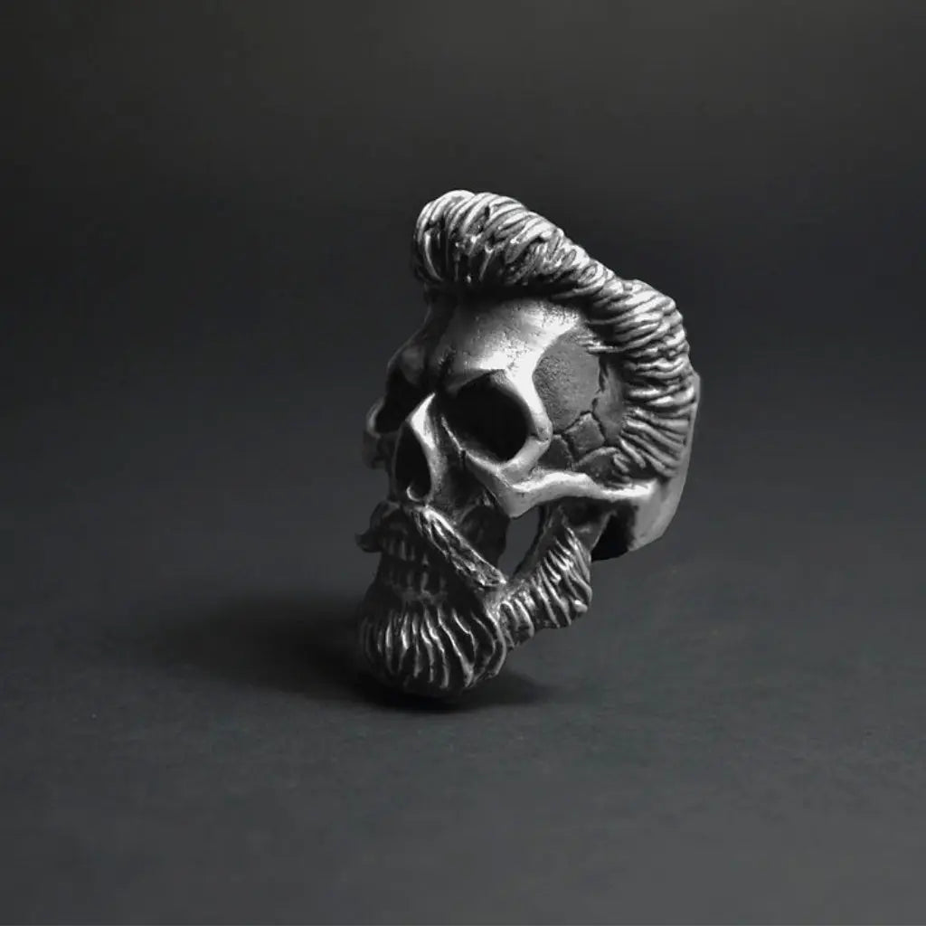 Rotten Bones Pewter Ring - Hand Made - God Of Beard Rotten Bones