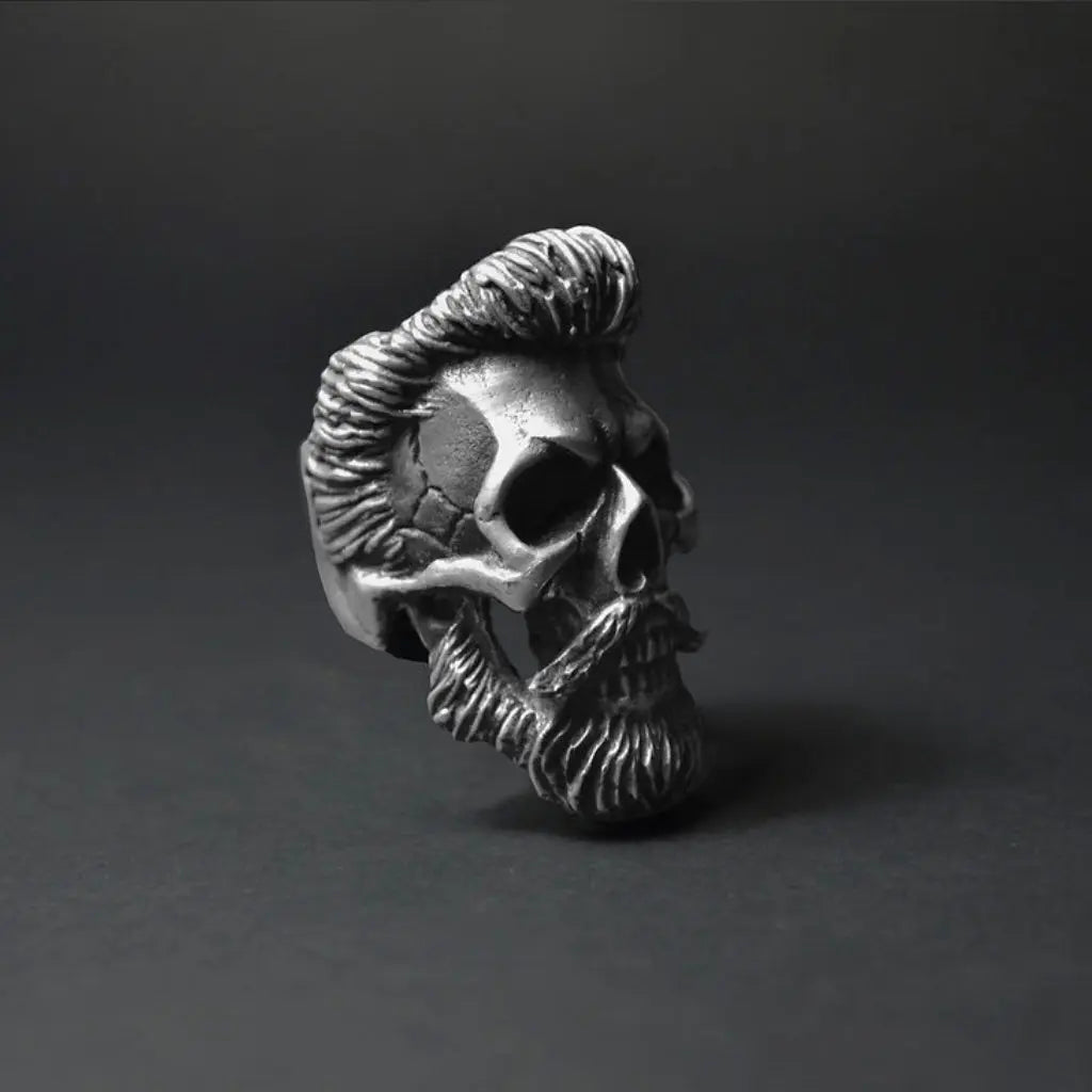 Rotten Bones Pewter Ring - Hand Made - God Of Beard Rotten Bones