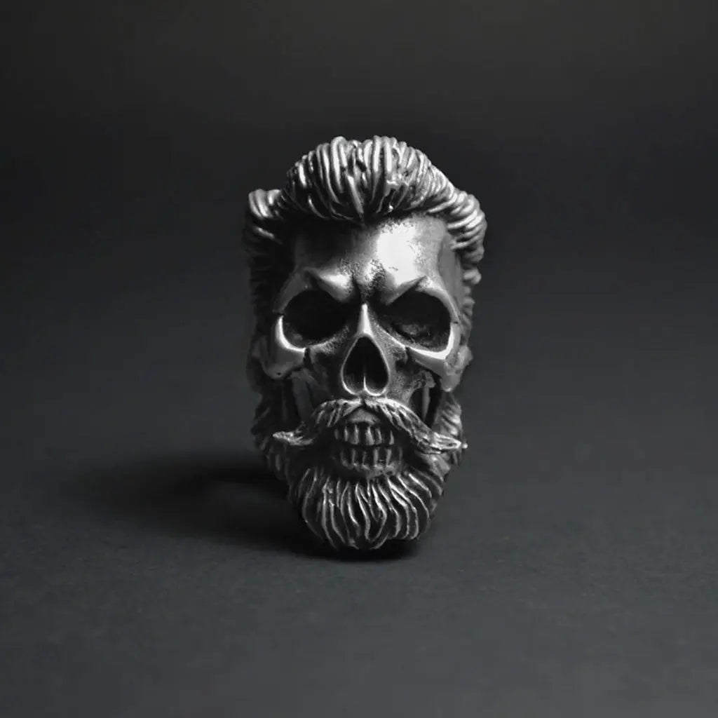 Rotten Bones Pewter Ring - Hand Made - God Of Beard Rotten Bones