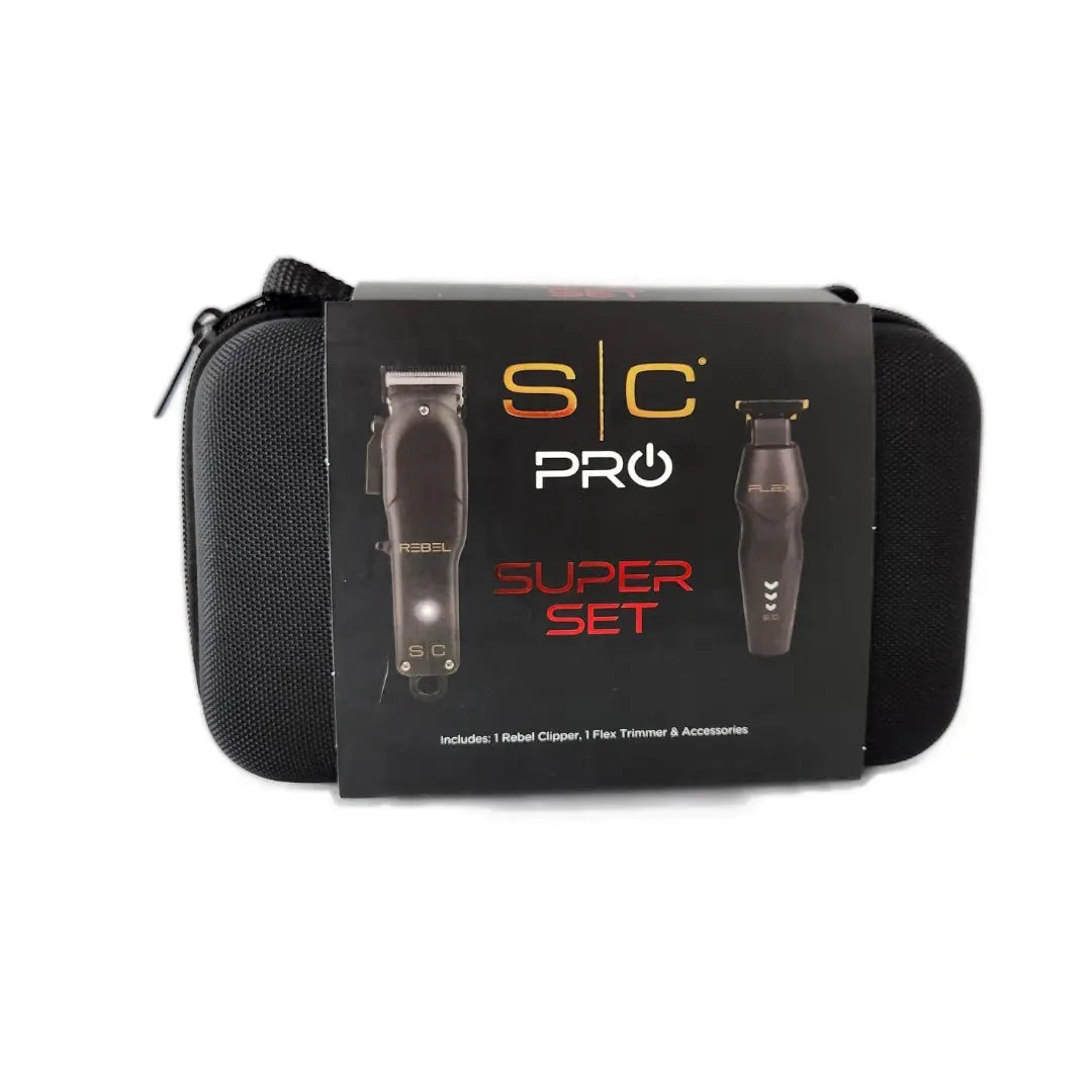 Super Set - Rebel Clipper & Flex Trimmer Combo with Travel Case Stylecraft