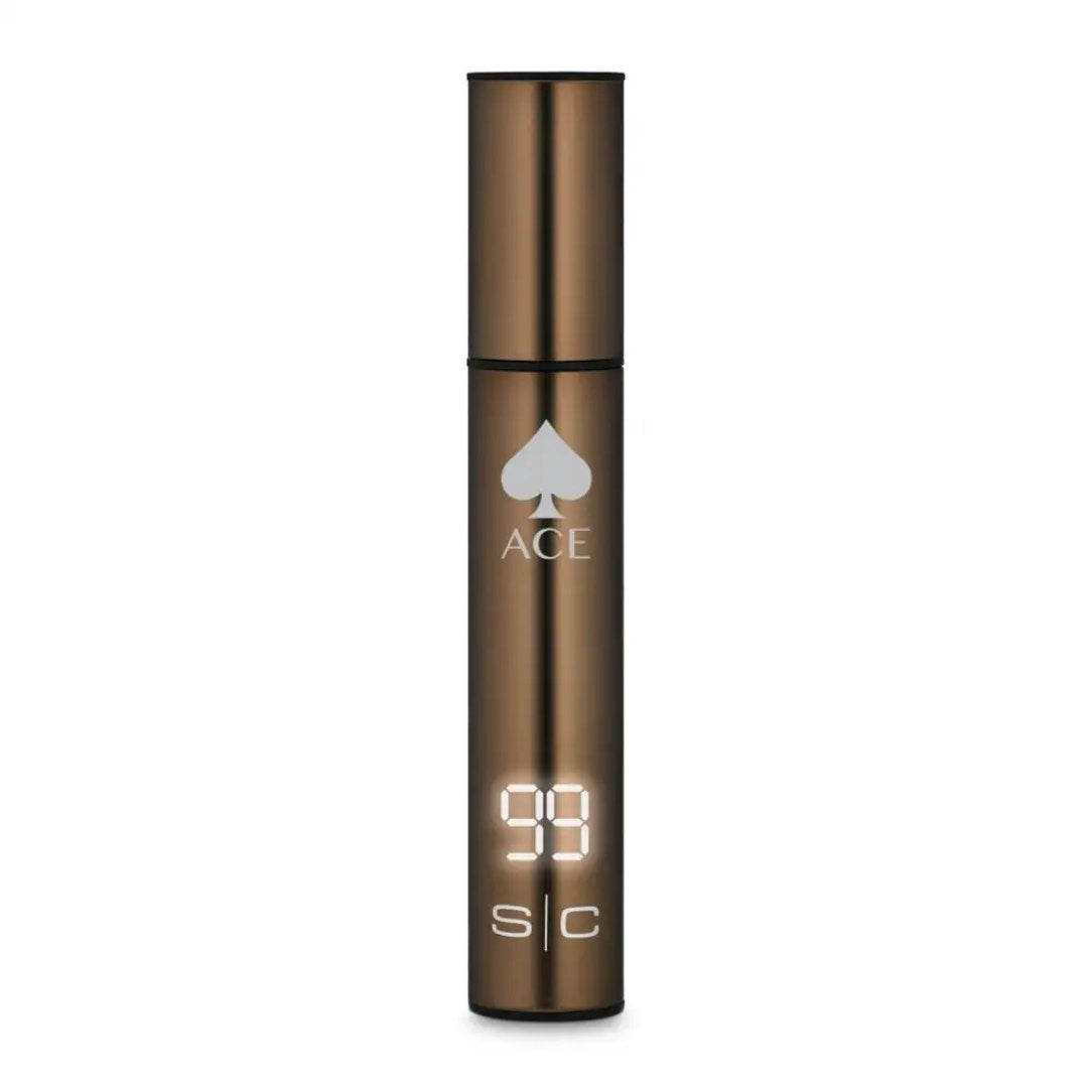 “Close‑up of detachable 360‑degree stainless‑steel blade on ACE trimmer”