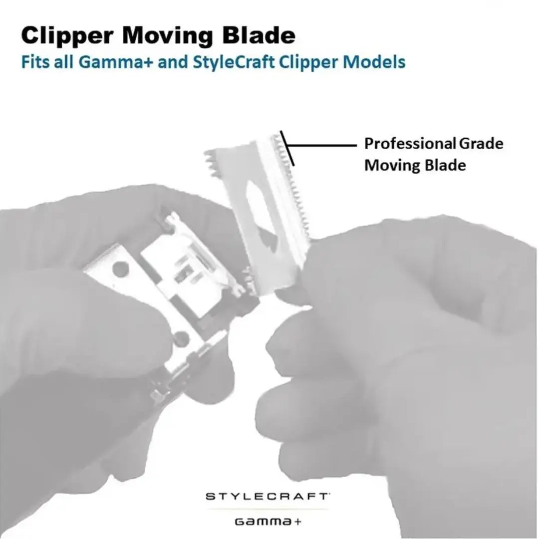 Stylecraft Moving Stainless Steel Slim Deep Tooth Clipper Blade - BUYBARBER.COM