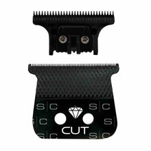 Replacement Diamond Cut Fixed Black Diamond DLC Hair Trimmer Blade with The One Cutter - BUYBARBER.COM
