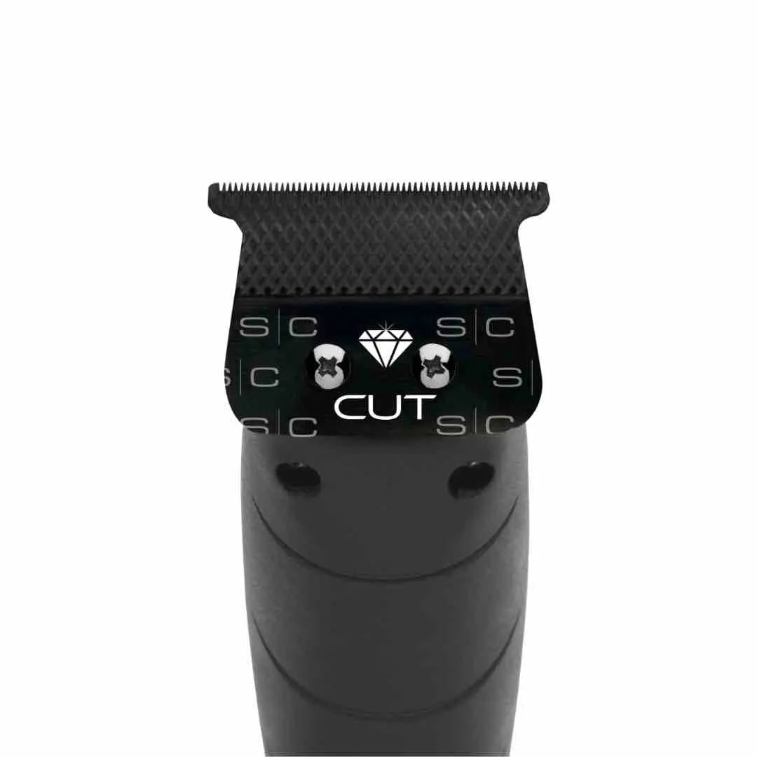 Replacement Diamond Cut Fixed Black Diamond DLC Hair Trimmer Blade with The One Cutter - BUYBARBER.COM