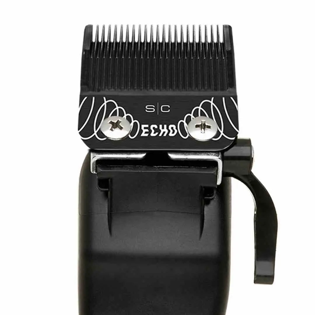 Replacement ECHO Fixed Black Diamond DLC Hair Clipper Blade with Shallow Tooth 2.0 Cutter - BUYBARBER.COM