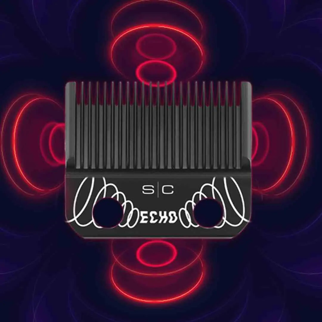 Replacement ECHO Fixed Black Diamond DLC Hair Clipper Blade with Shallow Tooth 2.0 Cutter - BUYBARBER.COM