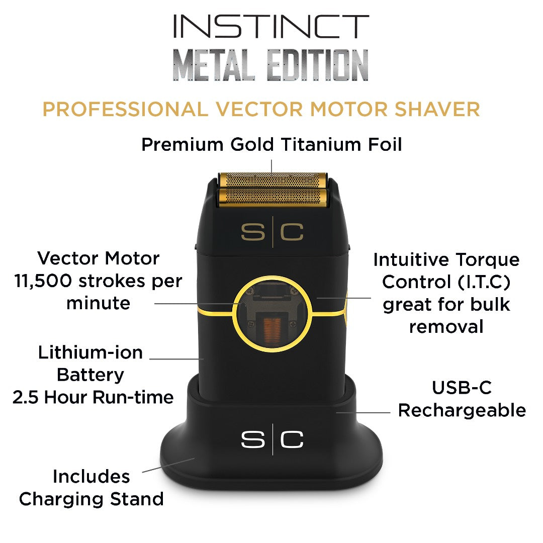 StyleCraft Rebel King Saladeen + Instinct Metal Shaver Bundle - BUYBARBER.COM