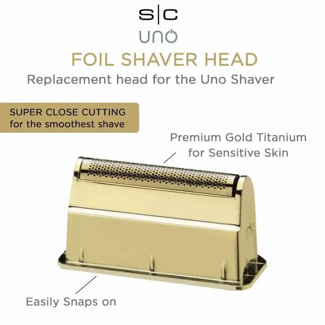 Gamma Stylecraft UNO gold titanium Foil Replacement - BUYBARBER.COM