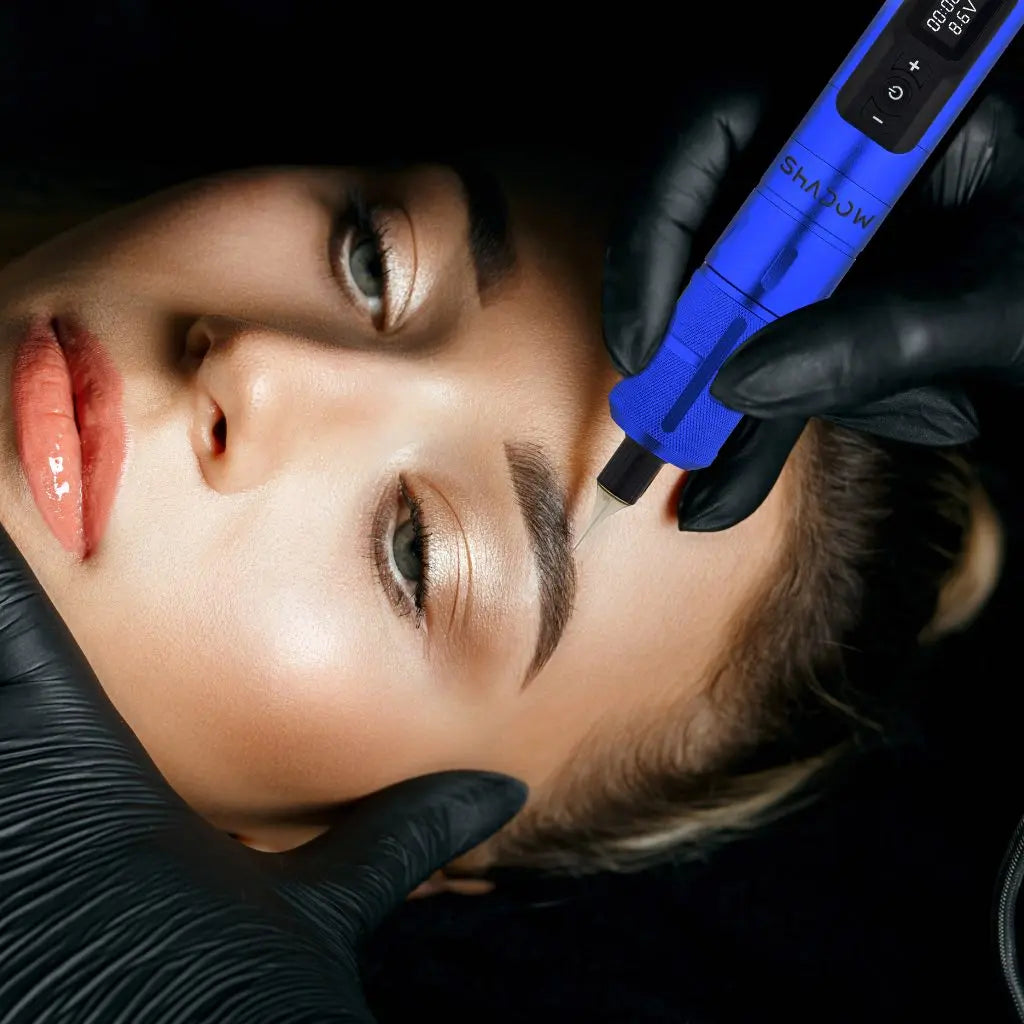 Stylecraft Shadow - 3-in-1 SMP/PMU Tattoo Machine Blue - BUYBARBER.COM