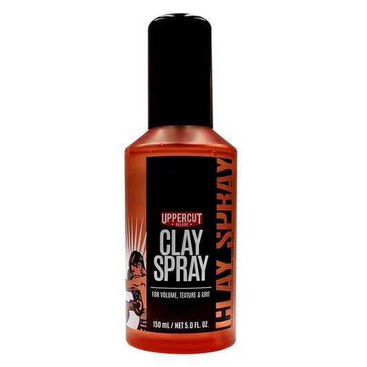 Uppercut Deluxe Clay Spray bottle on a white background