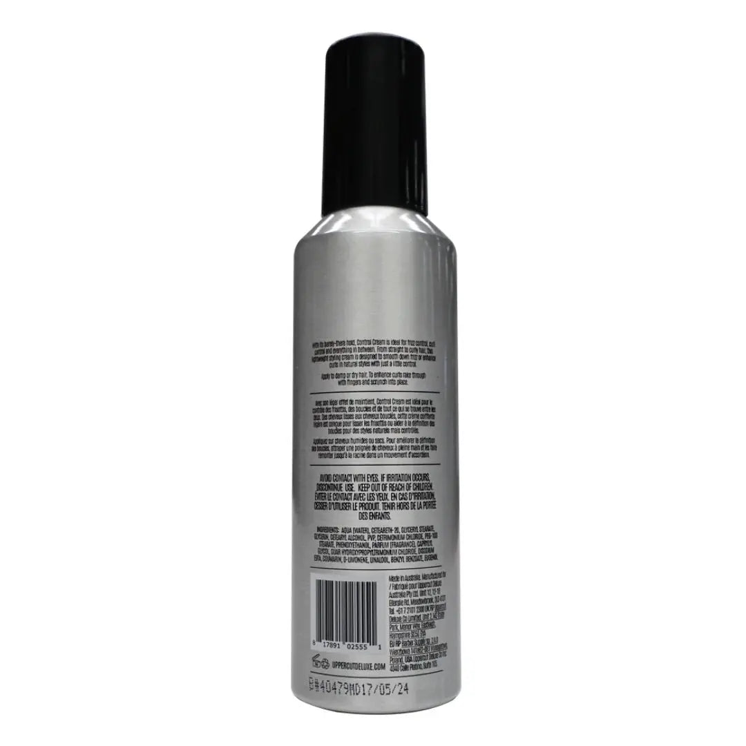 Uppercut Control Cream | Lightweight Curl Enhancer, 120mL - BUYBARBER.COM