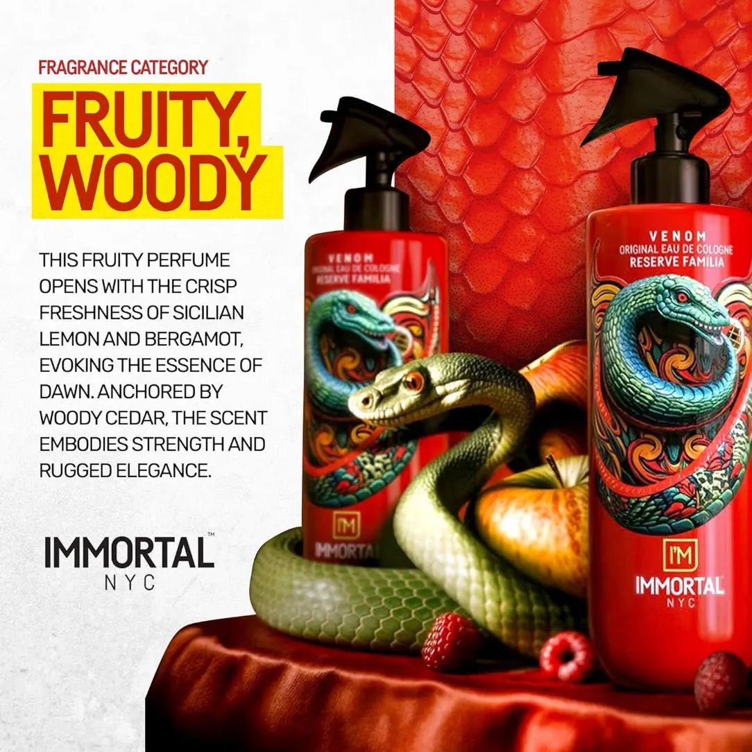 IMMORTAL NYC Reserve Cologne Aftershave - VENOM | Stunning Fragrance IMMORTAL NYC
