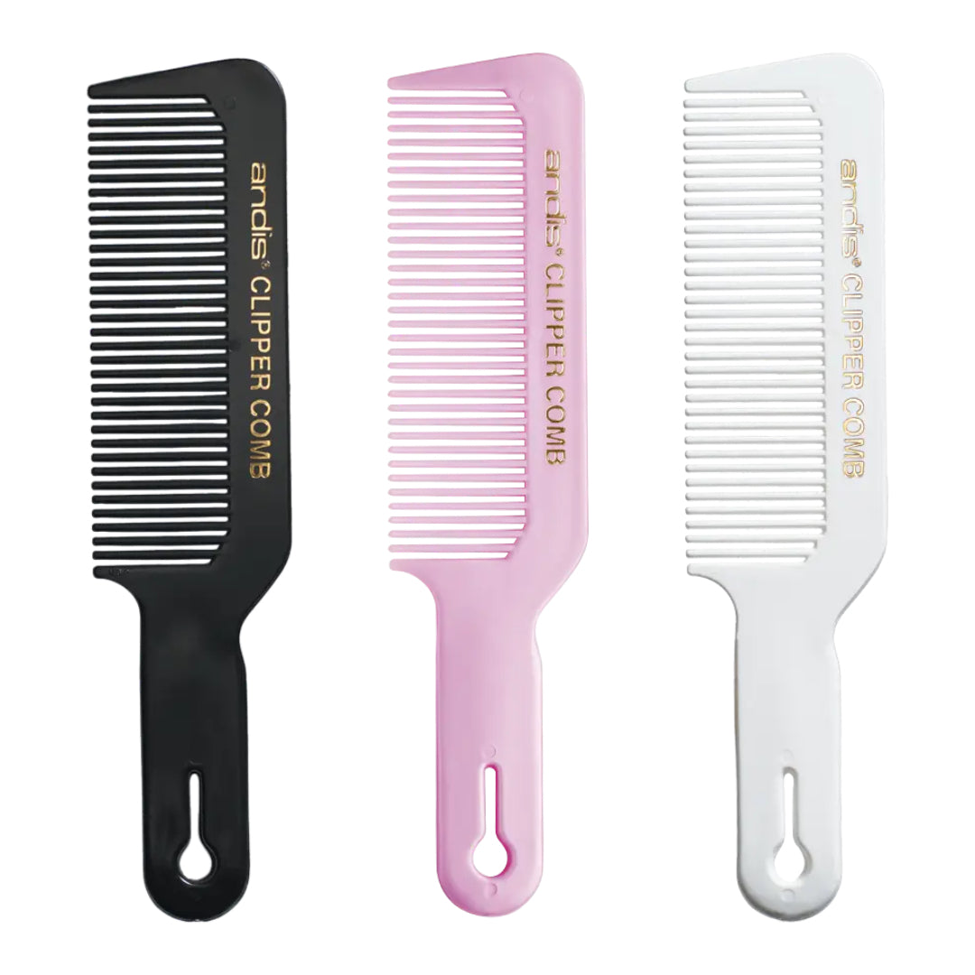 Andis Professional Clipper Comb | Black | White | Pink Barber Fade Comb