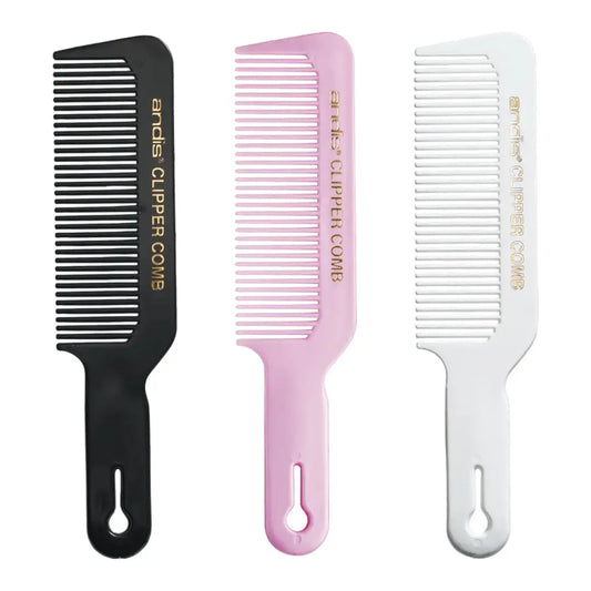 Andis Professional Clipper Comb | Black | White | Pink Barber Fade Comb - BUYBARBER.COM