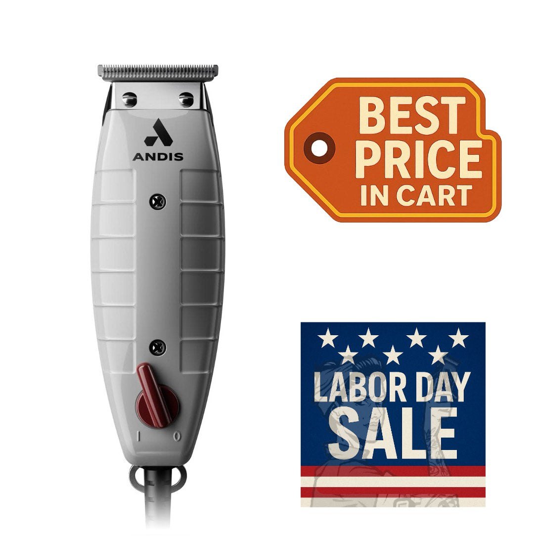 Andis 04780 Professional T-Outliner Beard & Hair Trimmer for Men – Grey