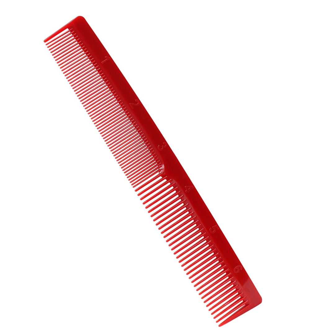 Krest Cleopatra 420 7" Flat Back Barber Comb (12 Pack) - Colors