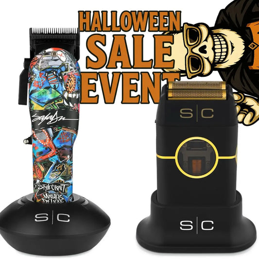 “StyleCraft Rebel King Saladeen Limited Edition clipper with Echo Blade and charging stand”