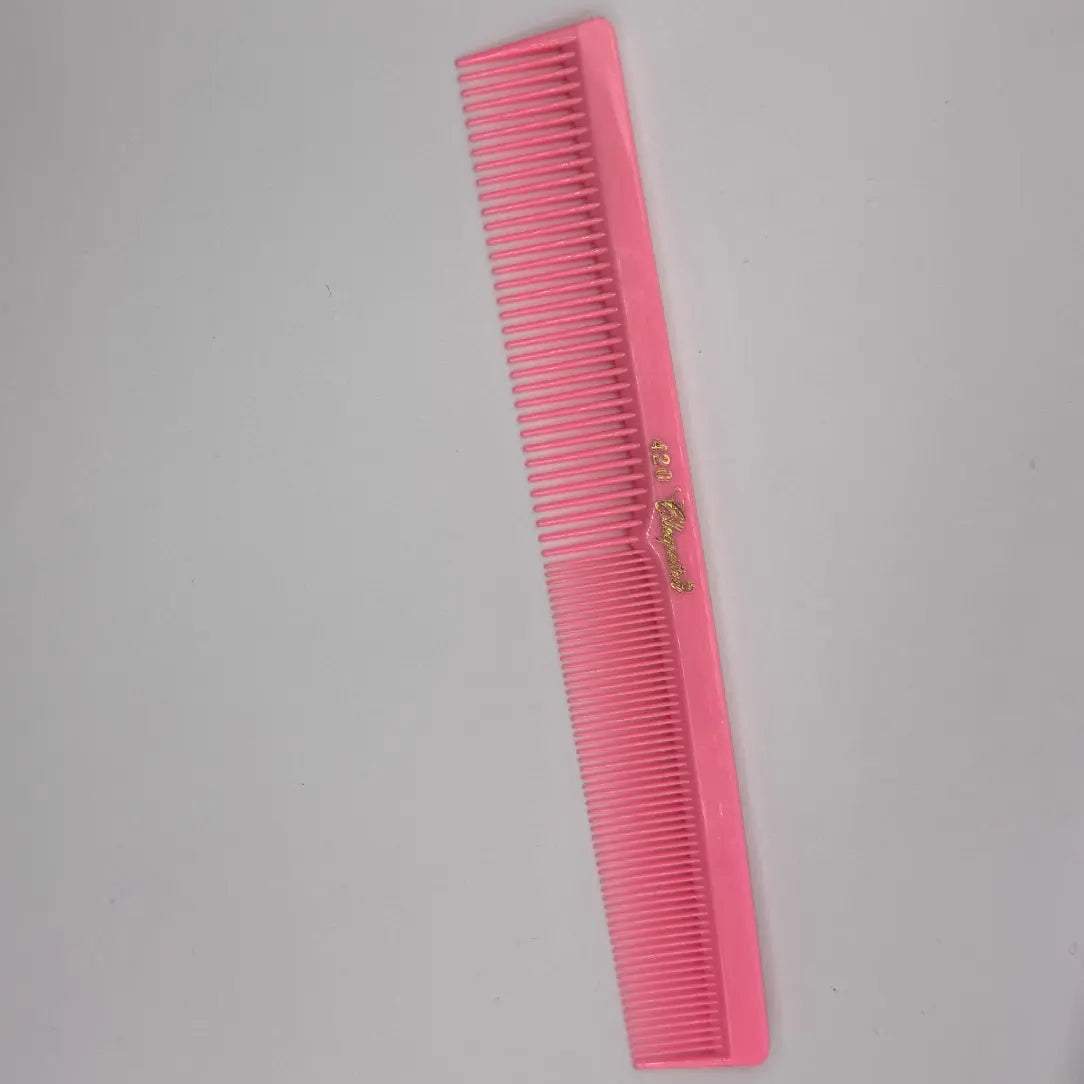 Krest Cleopatra 420 7" Flat Back Barber Comb (12 Pack) - Colors - BUYBARBER.COM