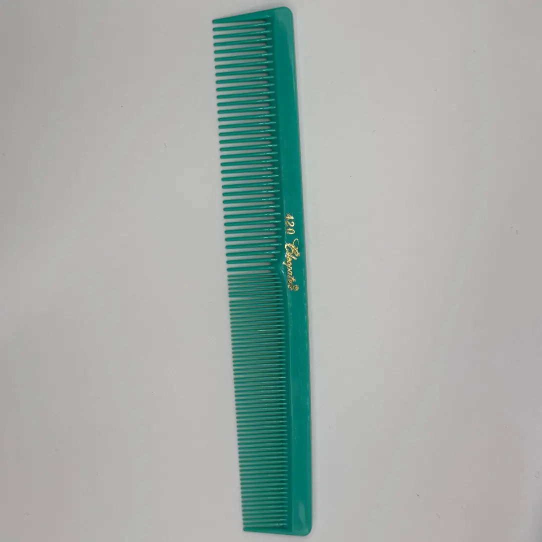 Krest Cleopatra 420 7" Flat Back Barber Comb (12 Pack) - Colors - BUYBARBER.COM