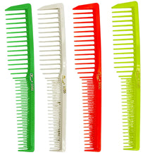 Krest 6000 Wide-Tooth Teasing Combs – Made in USA – 12 Pack – Colors - BUYBARBER.COM