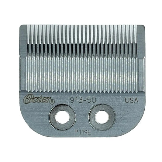"Close-up of ultra-sharp Oster 17 Tooth Blade with cryogenic treatment"