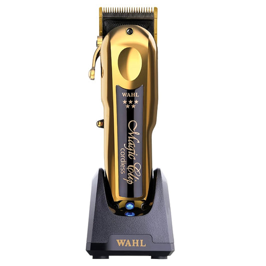 Wahl Professional 5 Star Gold Cordless Magic Clip Hair Clipper with 100+ Minute Run Time for Professional Barbers and Stylists - Model