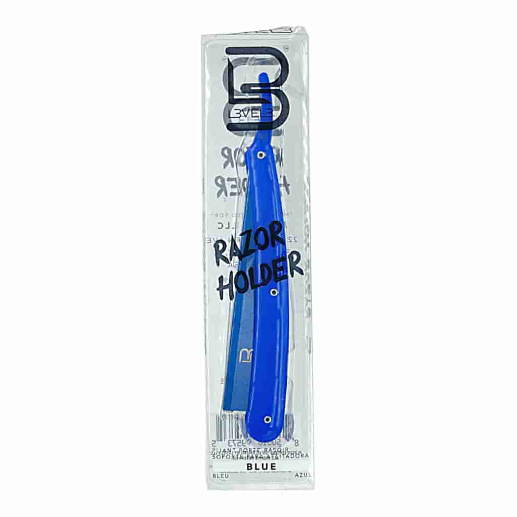 Level 3 Blue Straight Razor Holder - BUYBARBER.COM