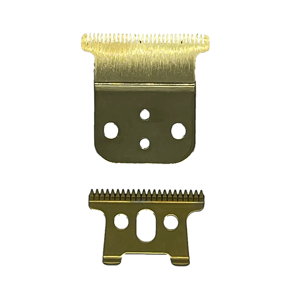 Our version of ANDIS Slim Line Carbon Steel Gold Blade Combo Replacement BUYBARBER.COM