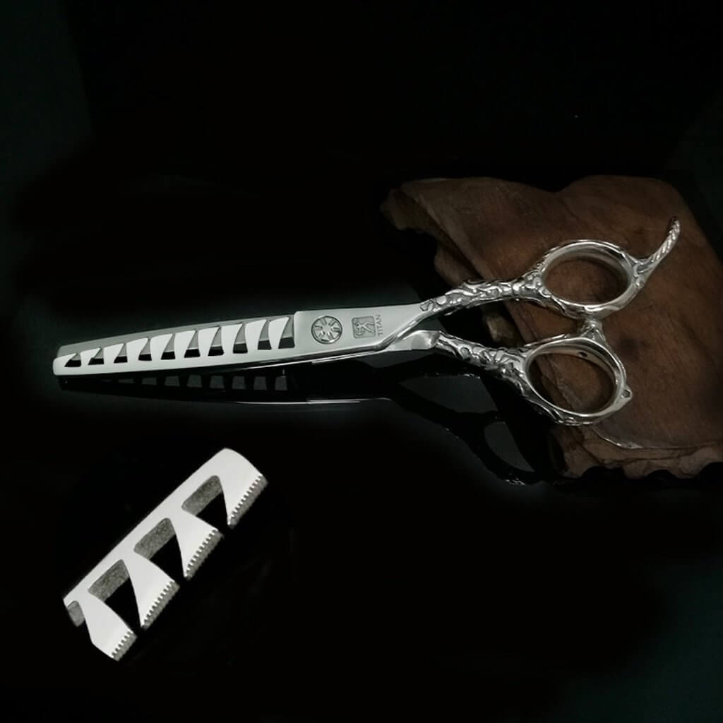 Hand Made Japan 10 Theet Micro-Cut Hair Thinning Shears - 6 inch - BUYBARBER.COM