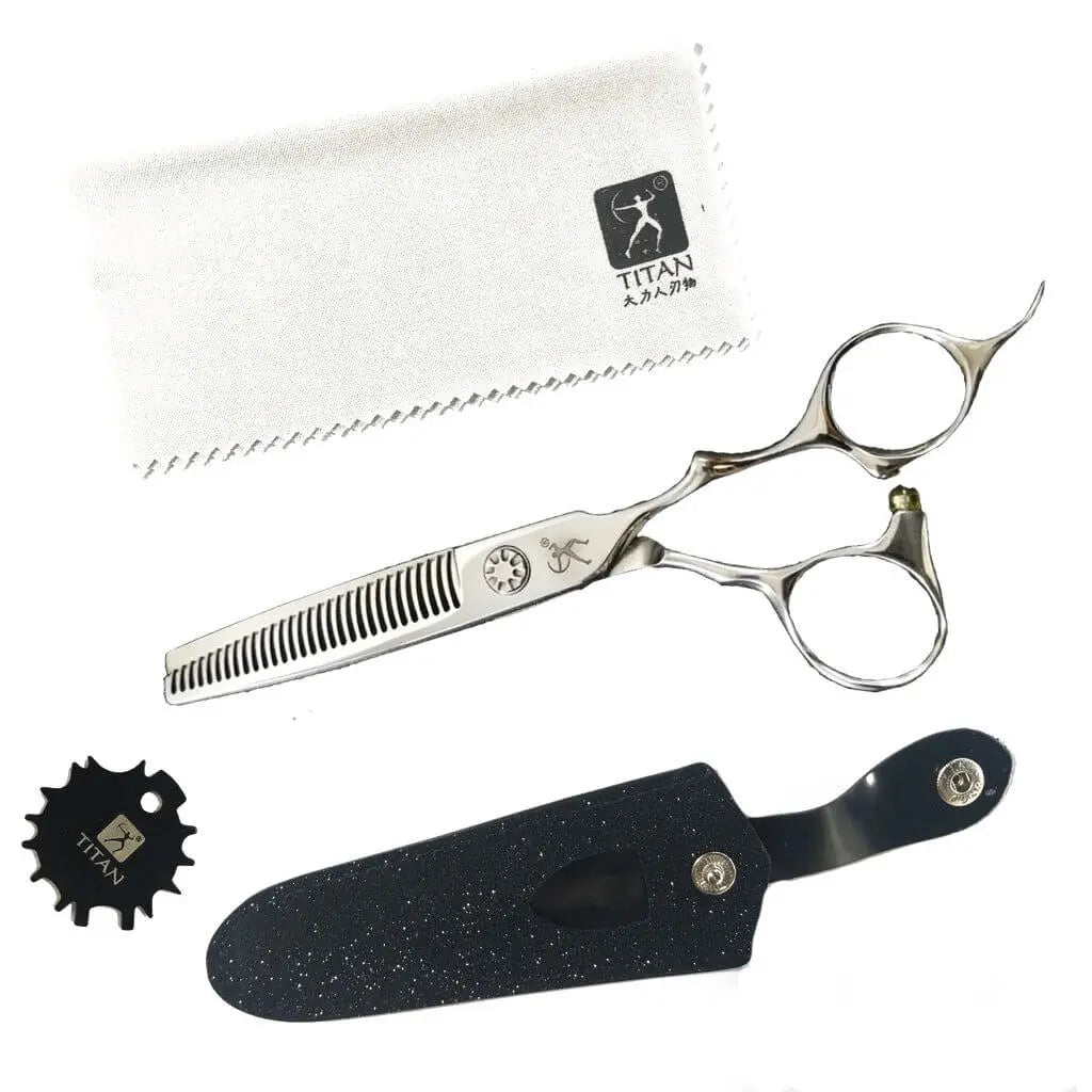 Hand Made Japan Micro-Cut Hair Thinning Shears - 6 inch - BUYBARBER.COM