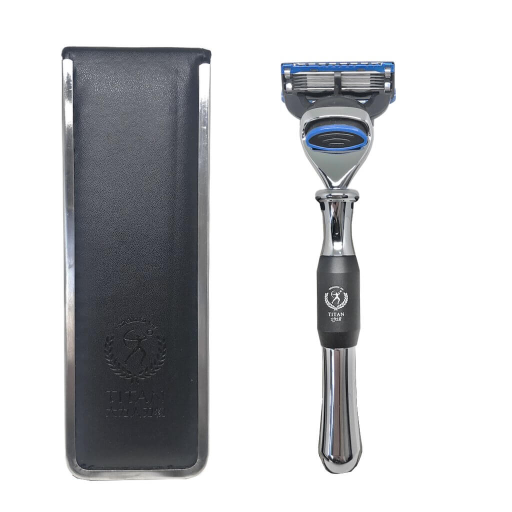 Buy Barber Metal Razor 5 Layers Blade - Silver - BUYBARBER.COM