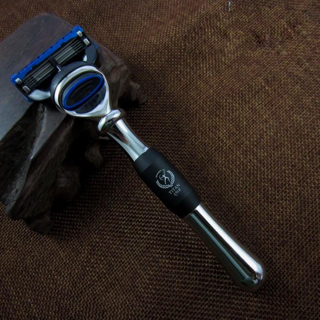 Buy Barber Metal Razor 5 Layers Blade - Silver - BUYBARBER.COM