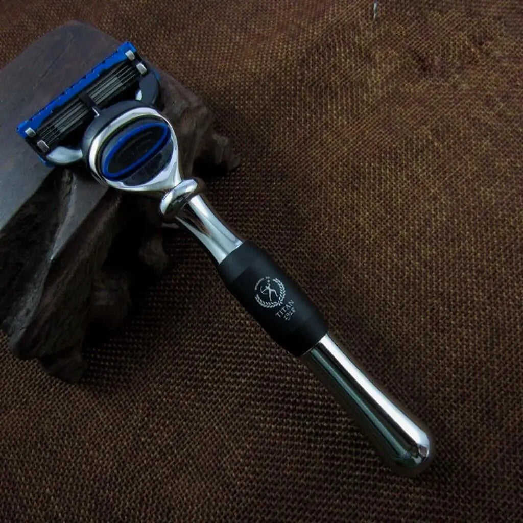 Buy Barber Metal Razor 5 Layers Blade - Silver - BUYBARBER.COM