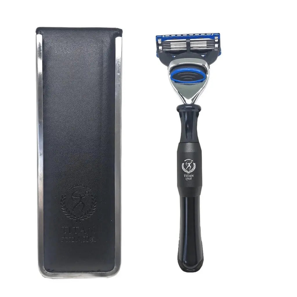 Buy Barber Metal Razor 5 Layers Blade - Black - BUYBARBER.COM