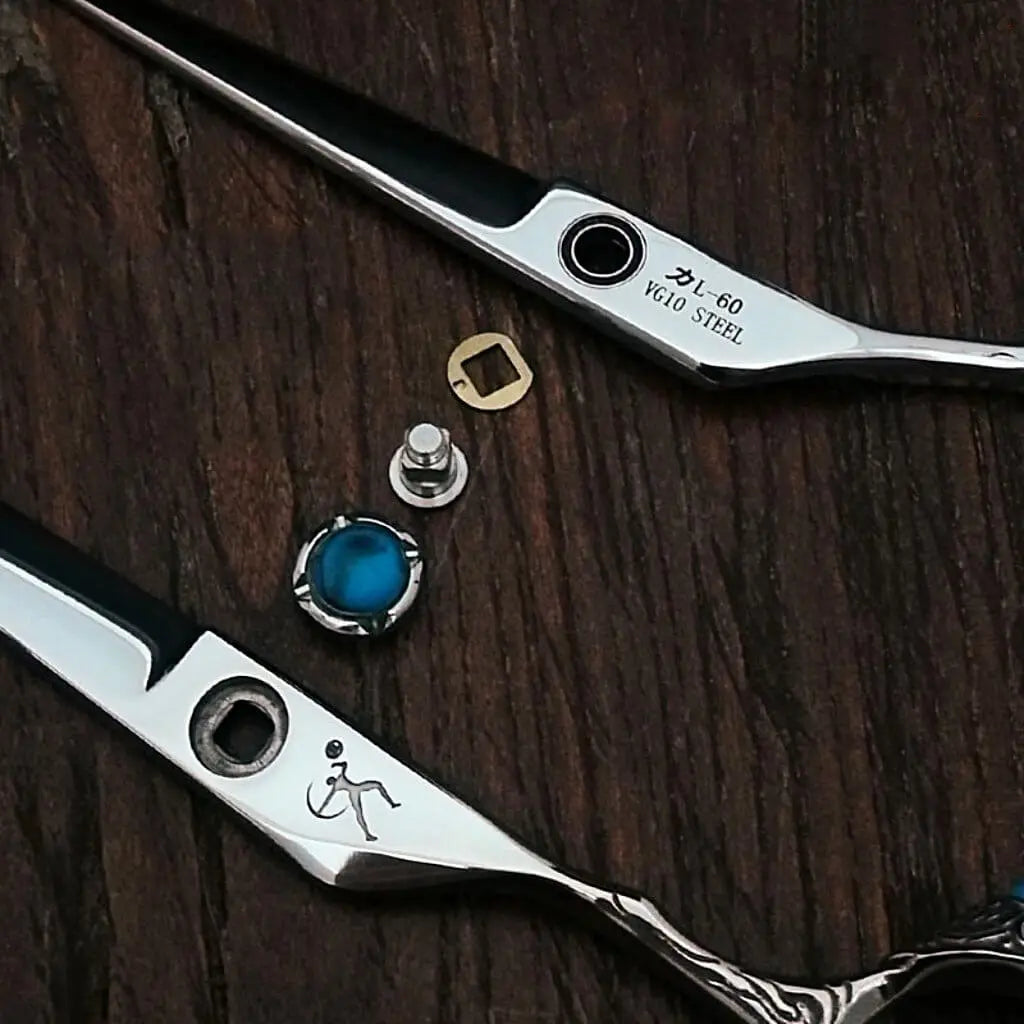 Hand Made Japan Steel Hair Cutting Shears Dragon - 6 inch - BUYBARBER.COM