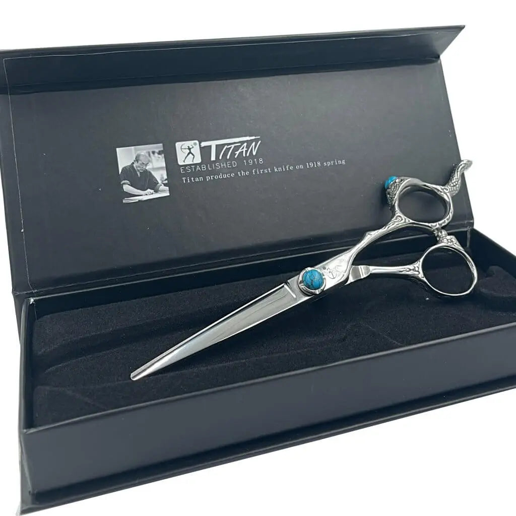 Hand Made Japan Steel Hair Cutting Shears Dragon - 6 inch - BUYBARBER.COM
