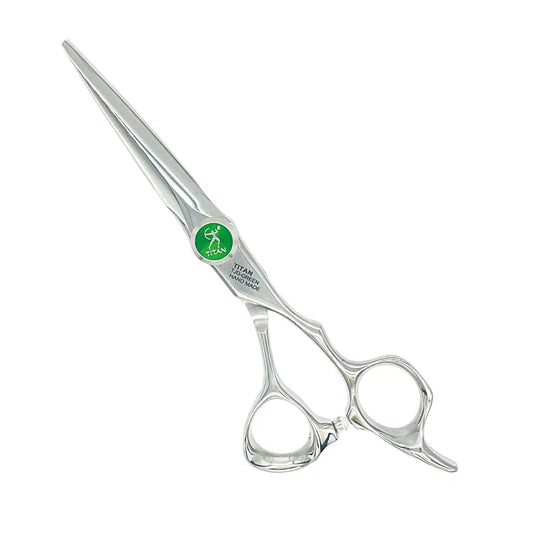 Handmade Japan TJD- Green Stainless Steel Hair Cutting Shears | Shop BuyBarber