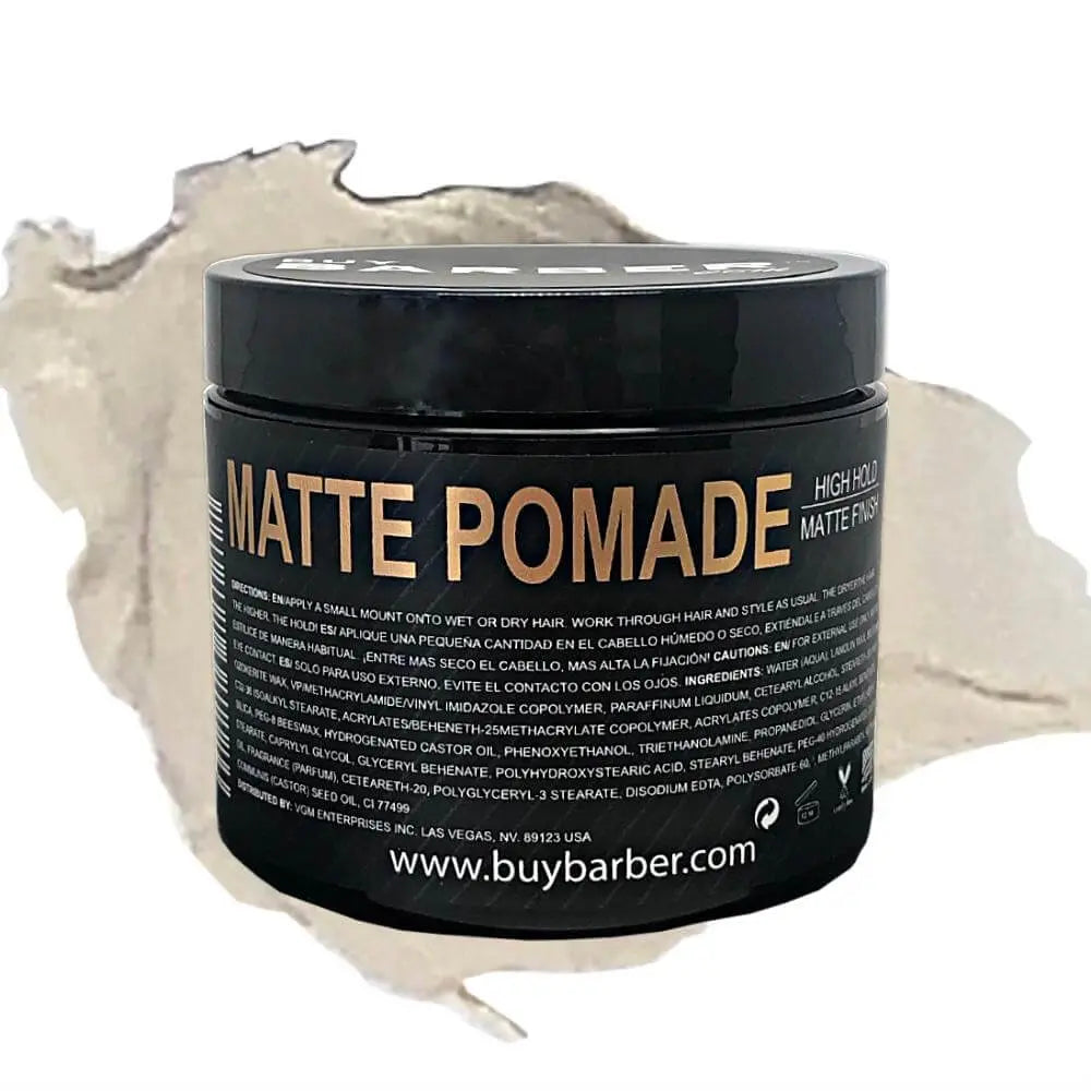 Buy Barber Water Based Matte Pomade 4oz/113.4gr - BUYBARBER.COM