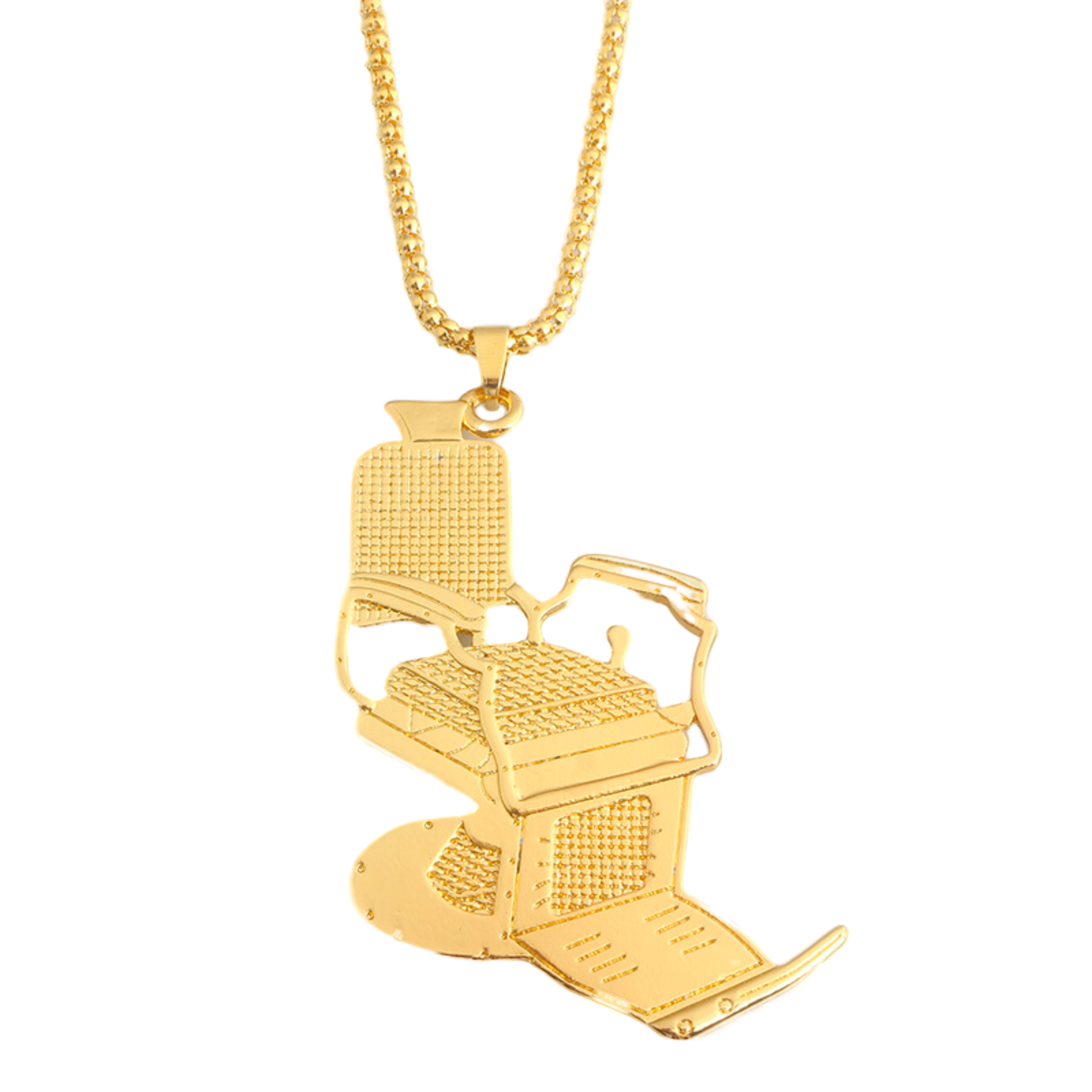 Gold Barber Shop Chair Neckless