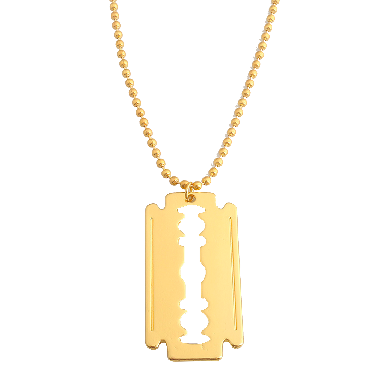 Gold Barber Blade Neckless