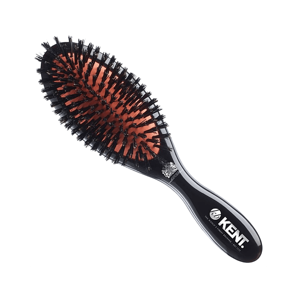 Kent Brushes Medium Sized - Pure Black Bristle - BUYBARBER.COM