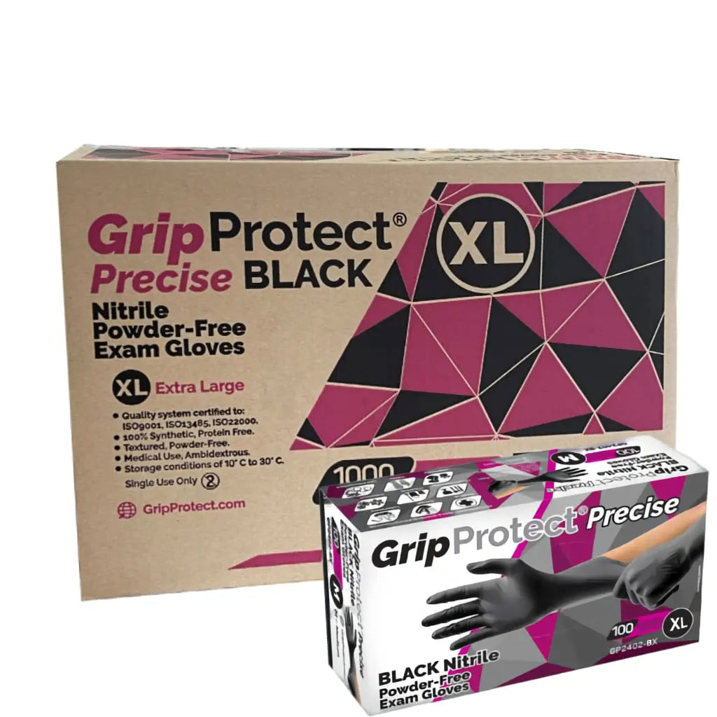 Black Nitrile Powder Free Barber Gloves Shop BuyBarber